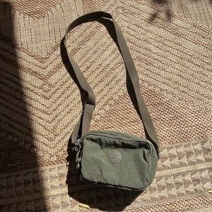Army Green Authentic Kipling cross body bag